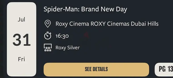 Spider Man: Brand new day tickets