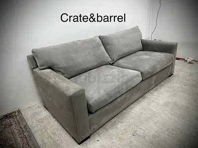 As perfect condition crate&barrel sofa