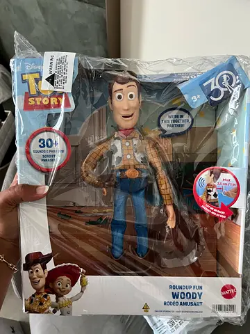 Original talking Woody figure with Andy signature