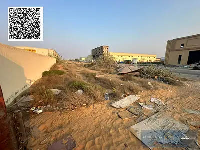 Corner 31,242 Sqft Industrial plot with boundry wall and Small Shed for Sale in Umm Al Thoub , Umm Al Quwain