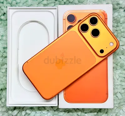 IPHONE 17 PRO MAX 256GB STORAGE ORANGE TITANIUM