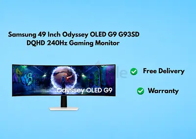 Samsung 49 Inch Odyssey OLED G9 G93SD DQHD 240Hz Gaming Monitor