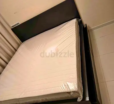 IKEA malam bed with mattress queen size bed