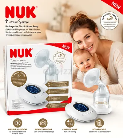 NUK Nature Sense Electric Breast Pump (single) - new Condition
