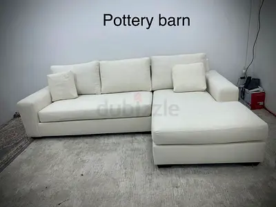 Brand new condition pottery barn lshape sofa