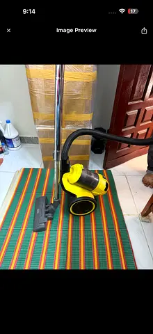 Yellow canister vacuum cleaner - working condition