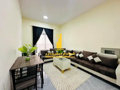 Furnished 1-bedroom apartment for monthly rent in Ajman Corniche. Includes bills and internet. Read