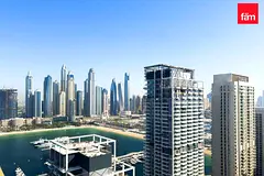 Full Palm Views | Rare Curved Terrace | Brand New — 3