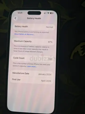 iPhone with 97% Battery Health — Used, Good Condition