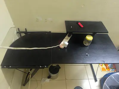 Half L shaped desk