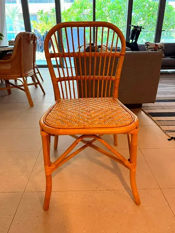 Rattan dining chair - nearly new condition
