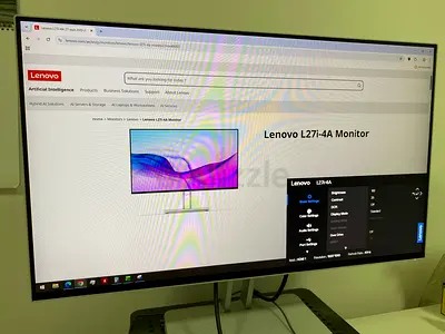 Lenovo L27i-4A Monitor 27 Inch Monitor with free monitor stand/minidesk