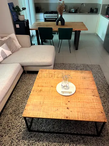 Wood Coffee Table - 100x100 cm - The Emporium