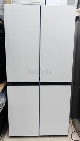 Samsung Bespoke Franch 4 Door Stylish Refrigerator Latest Version White Glass