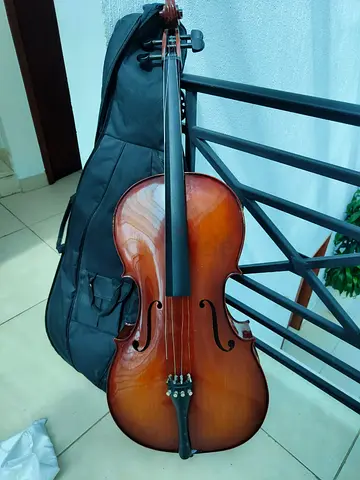 Full-size cello with soft case - good condition
