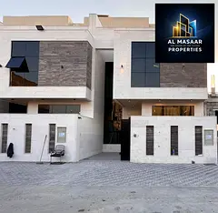 Opportunity to own your dream villa, modern design with an indoor seating area, registration fees in