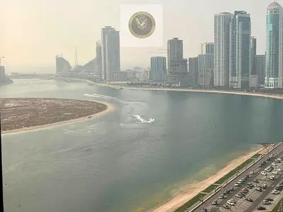شقة غرفتين نوم ماستر واسعة للإيجار مع تكييف مجاني وإطلالة بحرية كاملة وباركن  وجيم ومسبح