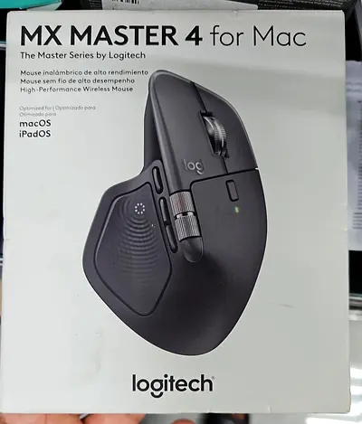 LOGITECH MX MASTER 4 FOR MAC WIRELESS MOUSE (910-007579) SPACE BLACK