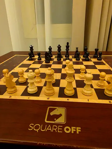 Square Off wooden chess set with electronic board
