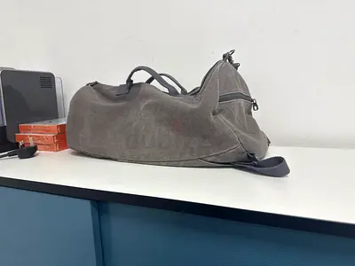 Canvas duffel travel bag - used, good condition