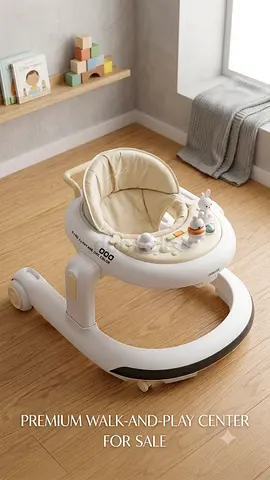 Beige Premium Baby Walker - Walk-and-Play Center in Good Condition