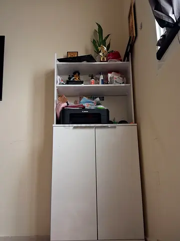 White Multi Purpose Storage Cabinet with Shelves