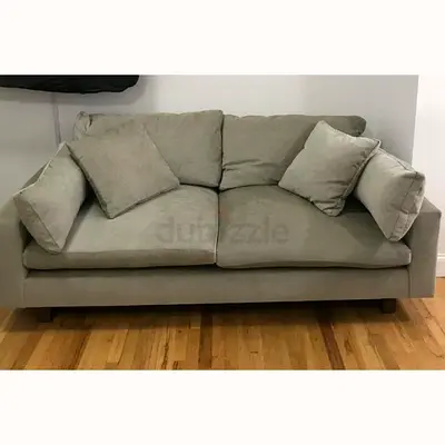 West elm velvet comfortable 2.5 seater sofa