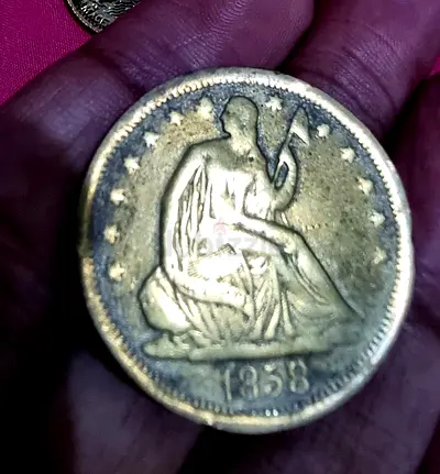 1858 Seated Liberty Coin - Vintage Collectible