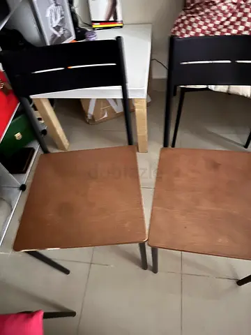 IKEA IKEA SANDSBERG Chair in black/wood stain (Article Number: 704.129.60) x2