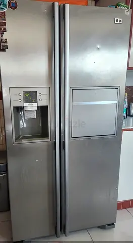 LG Side by Side Refrigerator with Water Dispenser - Used, Good Working Condition