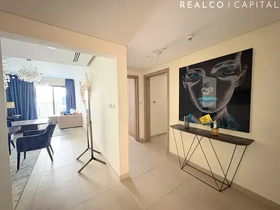 Fully Furnished 2BR + Maid | Ensuite Bedrooms | Closed Kitchen | Pool View