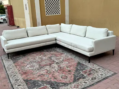 Perfect condition West elm Corner Lshape sofa Beige