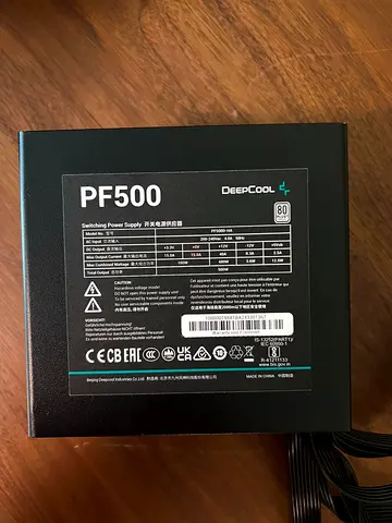 DeepCool PF500 500W 80 Plus ATX Power Supply (Excellent Condition)