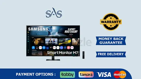 Samsung | 32 Inch | 4K UHD Smart Monitor M7 | New | Free Delivery | Warranty | LS32FM702UUXEN
