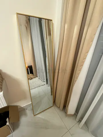 Stand alone-Gold Framed Mirror