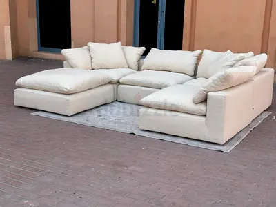 Marina home Luscious Original Feather filled Sofa Beige