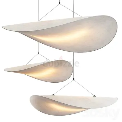Set of 3 Modern Pendant Leaf-Shaped Hanging Lights