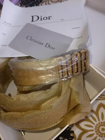 Christian Dior ladies belt with original box (pre-owned)