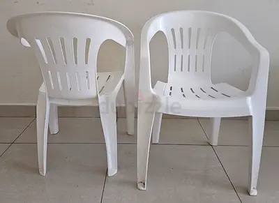 White Cosmoplast Chair set for sale