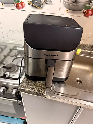 Olsenmark Air Fryer - Stainless Steel, Good Working Condition