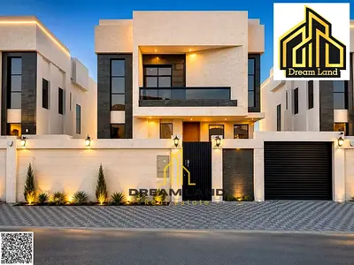 Modern 5-bedroom villa for sale, freehold, Dubai villa design, directly on Street 311, including re