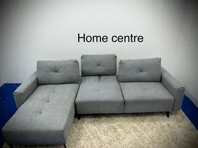 Like new condition home centre lshape sofa