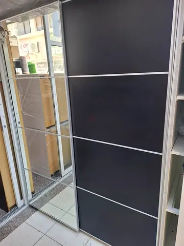 Large Sliding Wardrobe with Mirrors — Good Condition