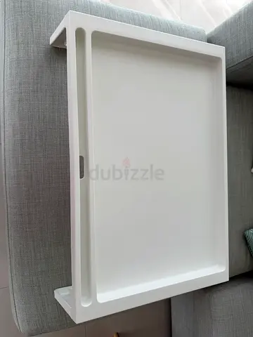 White lap tray / bed breakfast tray with foldable legs