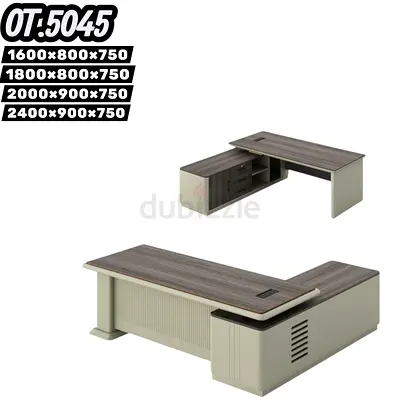 Brand new L shape Wooden office Table For manager Table Available