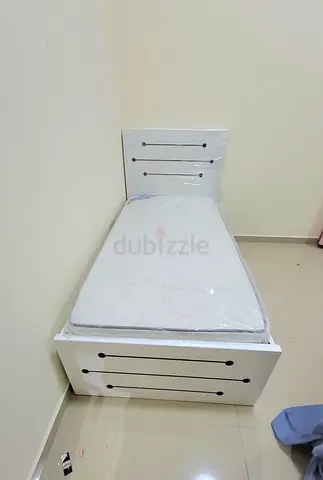 Brand new mdf single bed with medical mattress available.