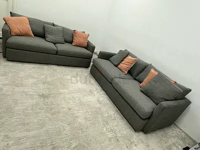 Almost brand new crate&barrel sofa set