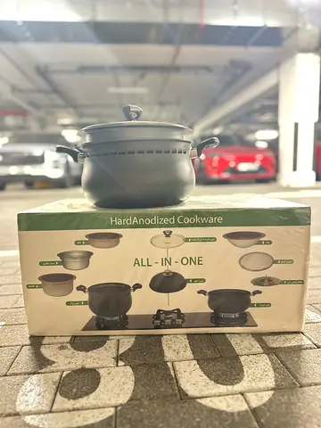 11-Piece Multipurpose HardAnodized Cookware-Brand New