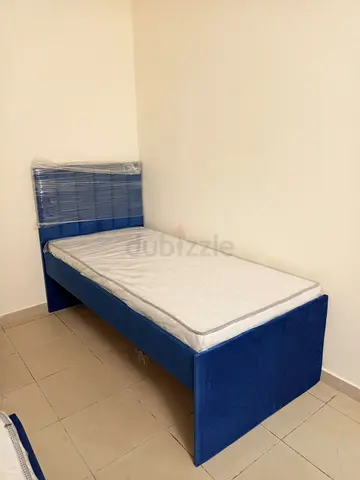 Brand new velvet single bed with medical mattress available.