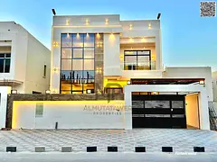 Villa for sale | ajman| al helio2 area | 5 master rooms, majlis, hall, maid room, roof| freehold | n